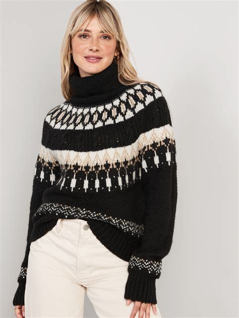 Women's Pullover Cable Knit & Fair Isle Sweaters 